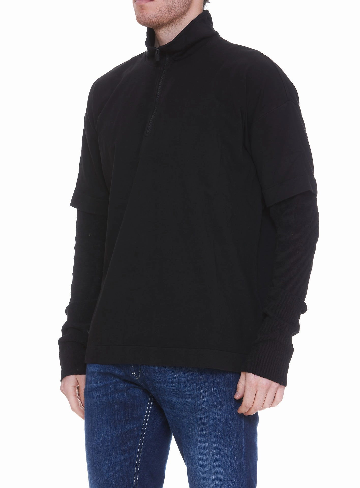 1017 ALYX 9SM Double-Sleeved Distressed Detail T-Shirt