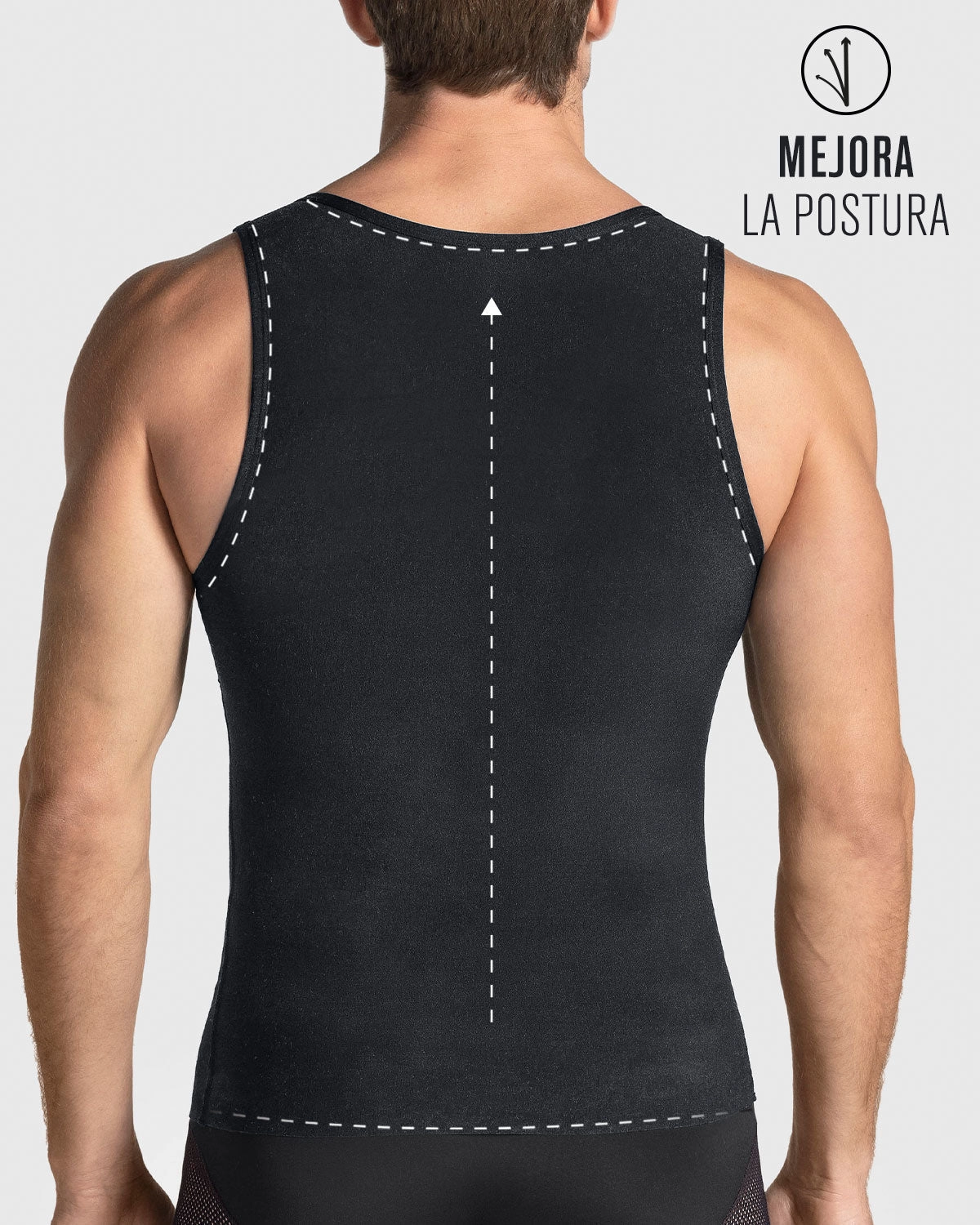 4-Pack of Stretch Cotton Moderate Compression Shaper Tanks with Mesh Cutouts