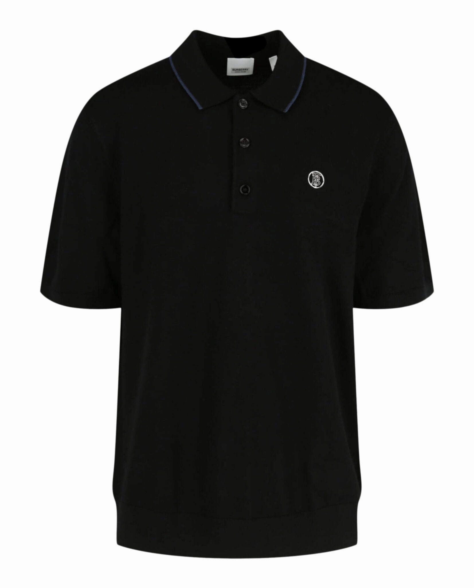 'TB' Cashmere Blend Polo Shirt