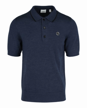 'TB' Cashmere Blend Polo Shirt