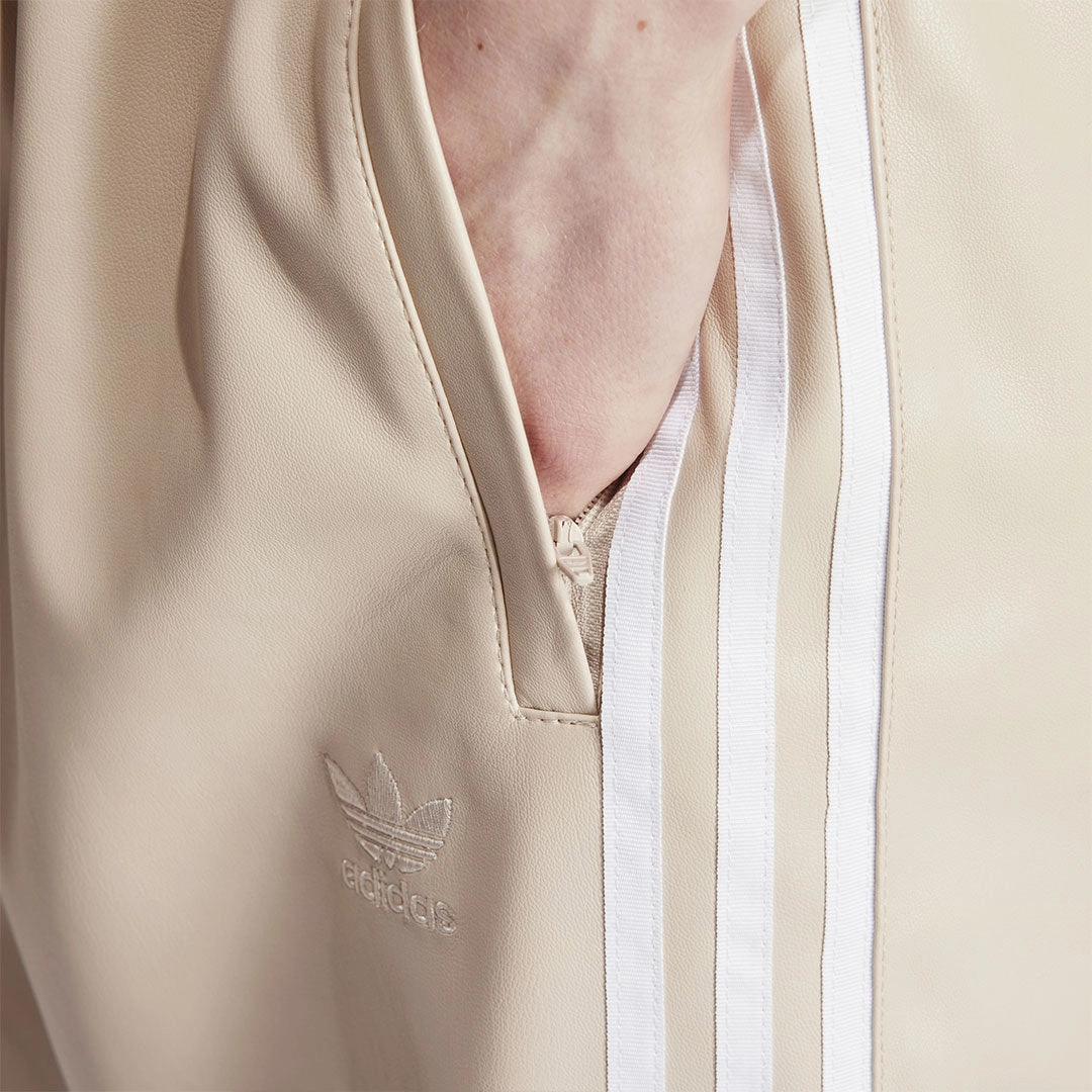 adidas - Men's Faux Leather Adicolor 3-Stripes Track Suit Pant (IZ4041)