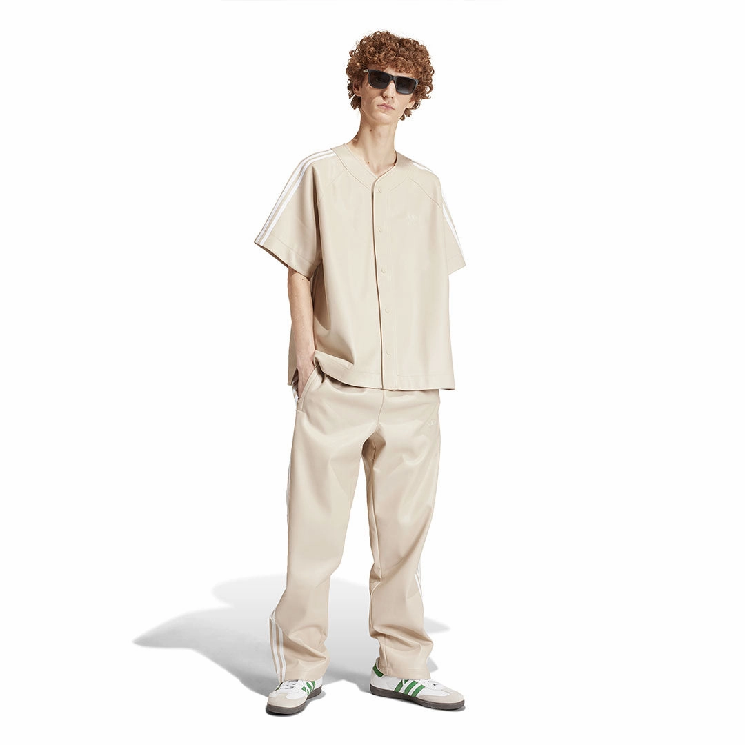 adidas - Men's Faux Leather Adicolor 3-Stripes Track Suit Pant (IZ4041)