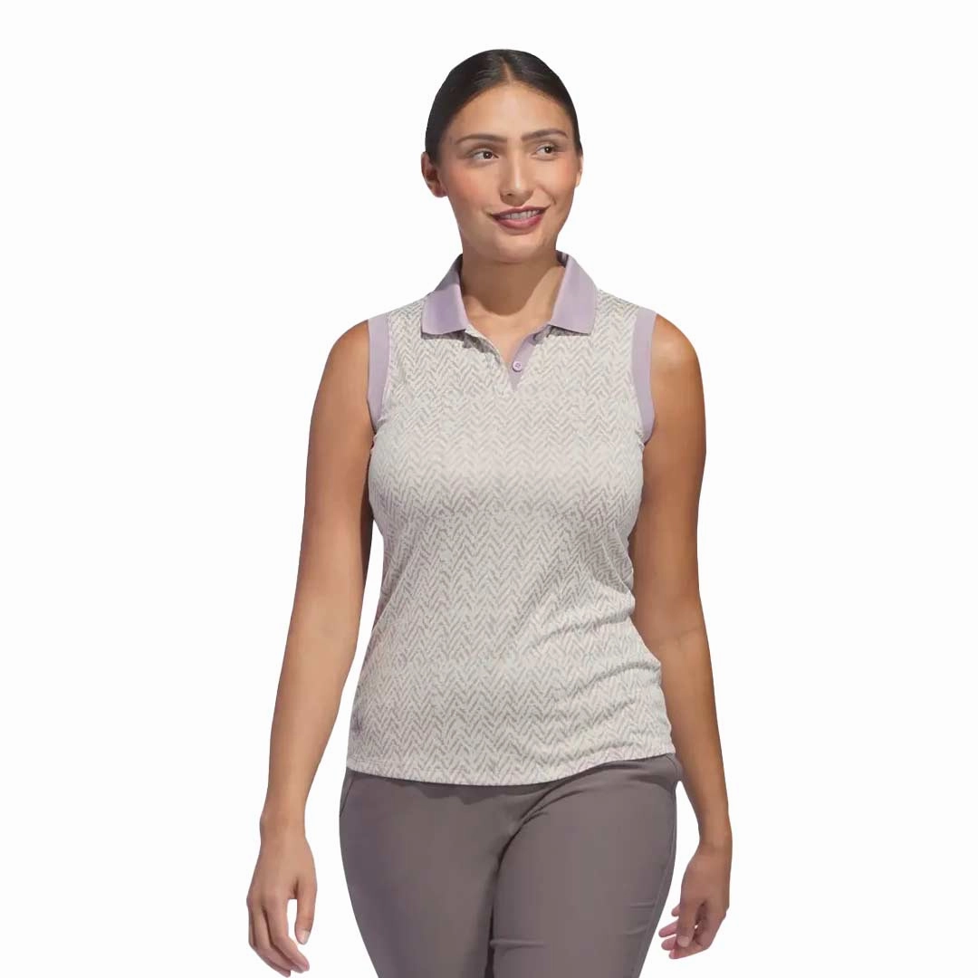 adidas - Women's Ultimate365 Jacquard Sleeveless Polo (IP8691)