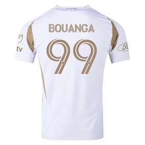 adidas Denis Bouanga LAFC Authentic Away Jersey w/ MLS   Apple   Ford Logo 25/26 (White/Gold)