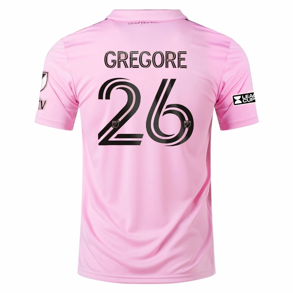 adidas Inter Miami Gregore Home Jersey 23/24 w/ MLS   Leagues Cup Patch   Match Details (True Pink/Black)