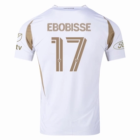 adidas Jeremy Ebobisse LAFC Authentic Away Jersey w/ MLS   Apple   Ford Logo 25/26 (White/Gold)