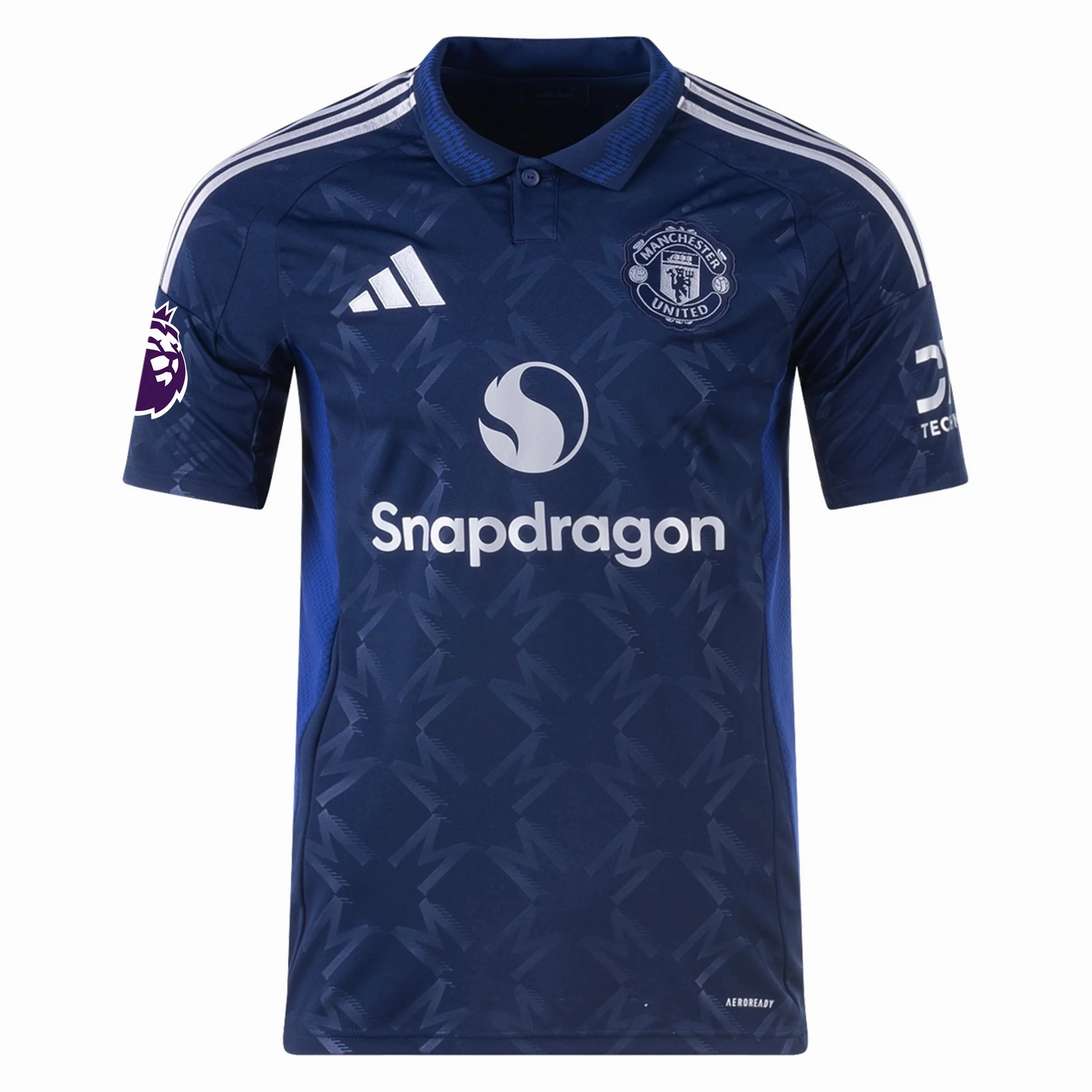 adidas Manchester United Bruno Fernandes Away Jersey w/ EPL Patch 24/25 (Night Indigo)