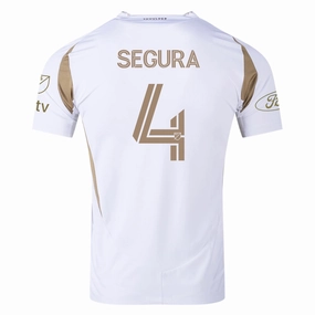 adidas Ryan Hollingshead LAFC Authentic Away Jersey w/ MLS   Apple   Ford Logo 25/26 (White/Gold)