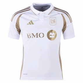 adidas Youth LAFC Away Jersey 25/26 (White/Gold)