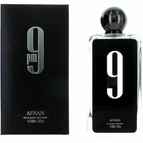Afnan Men's Eau De Parfum Spray - 9 AM Lily-of-the-Valley Middle Notes, 3.4 oz