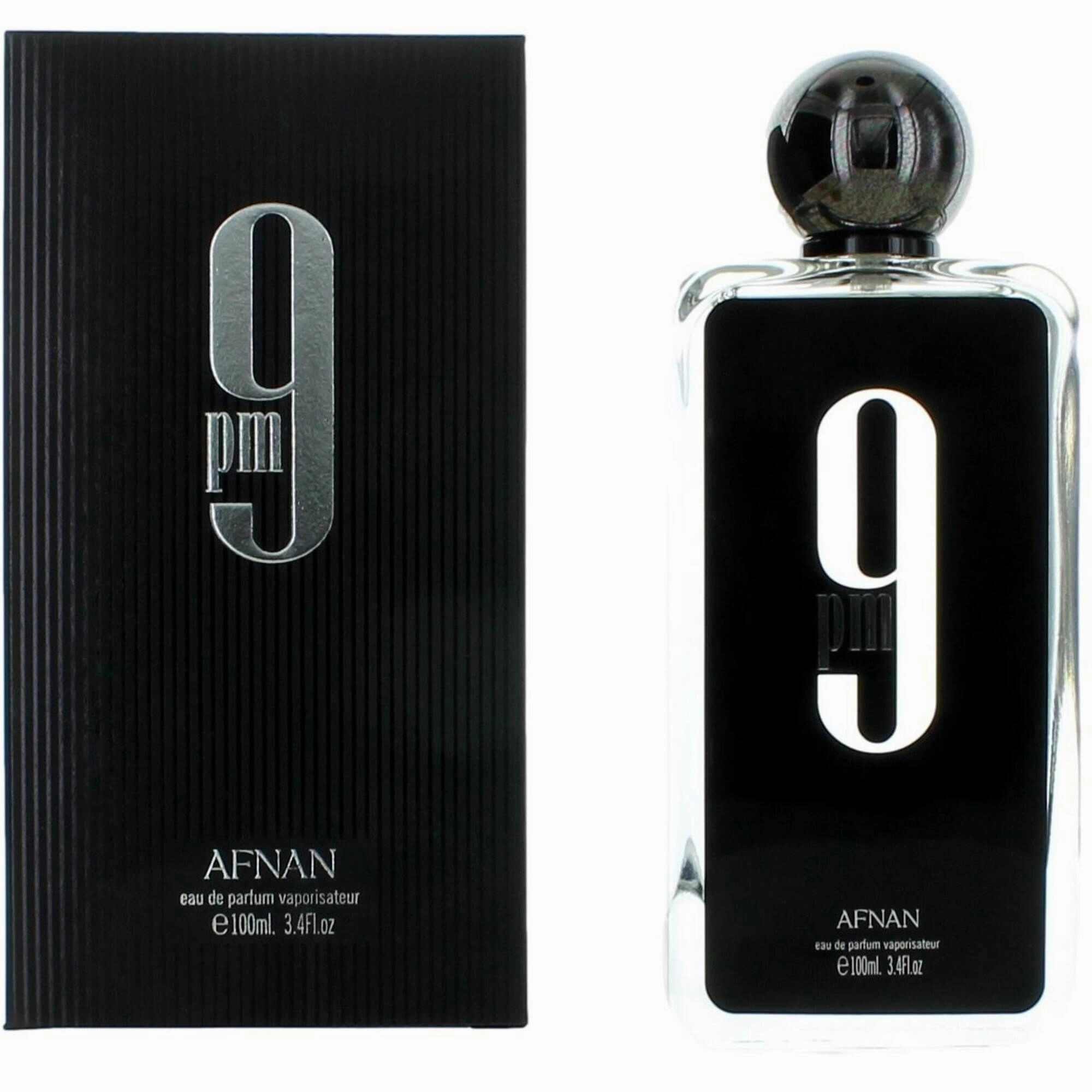 Afnan Men's Eau De Parfum Spray - 9 AM Lily-of-the-Valley Middle Notes, 3.4 oz