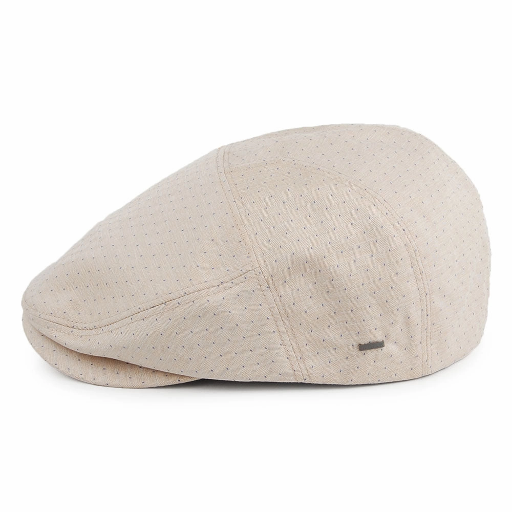 Bailey Hats Ganey Dotted Flat Cap - Sand