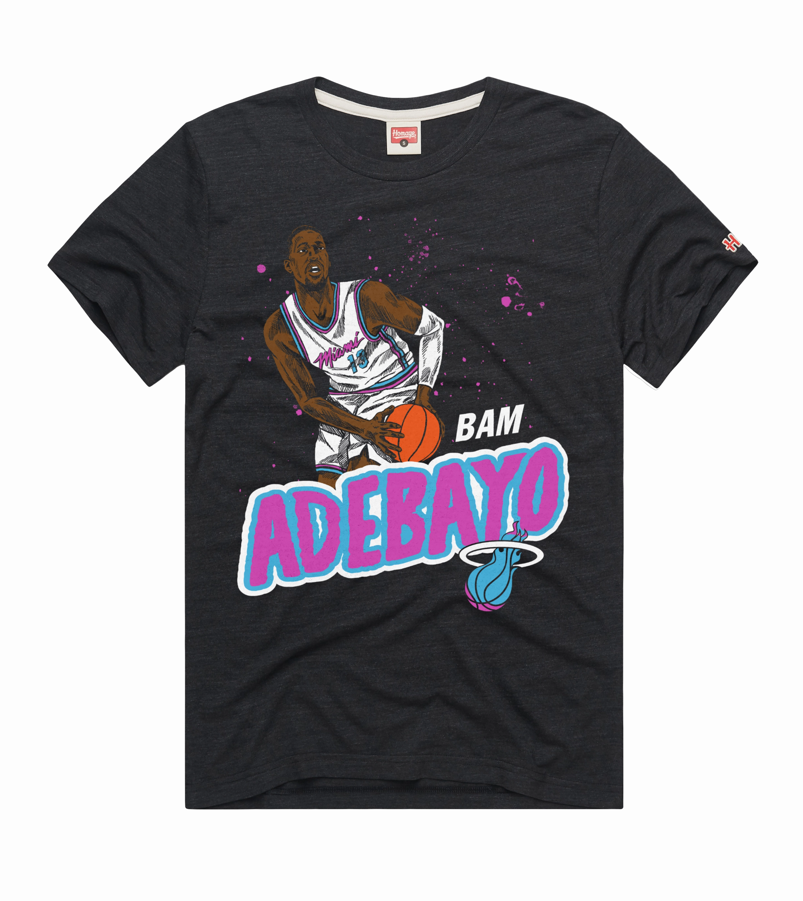 Bam Adebayo Homage Original Vice Shooting Stars Tee