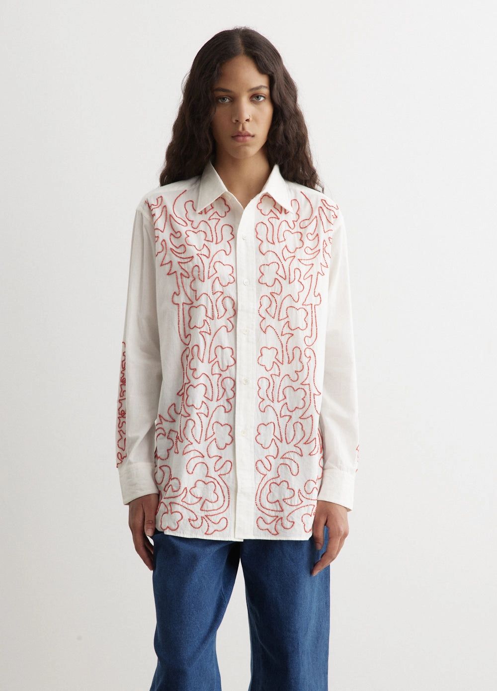 Beaded Crossvine Shirt