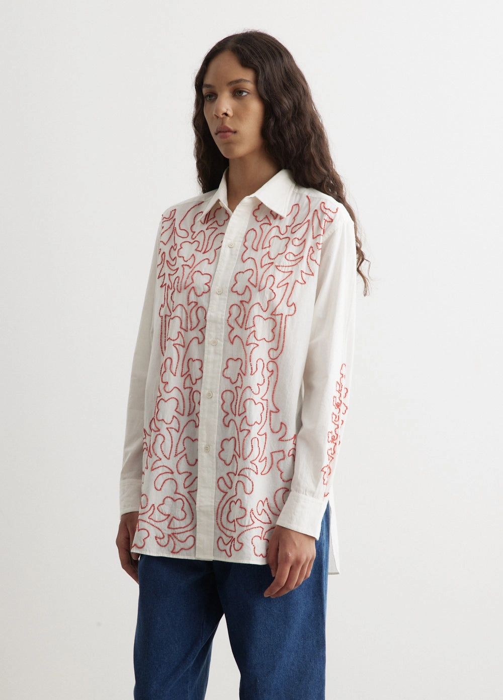 Beaded Crossvine Shirt