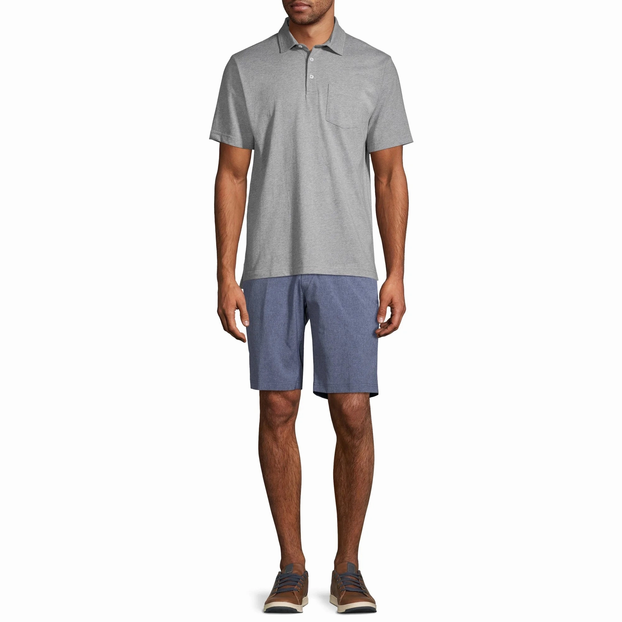 Ben Hogan BGBS8053 Men's and Big Men's Performance Golf 9" Short Denim Heather 42