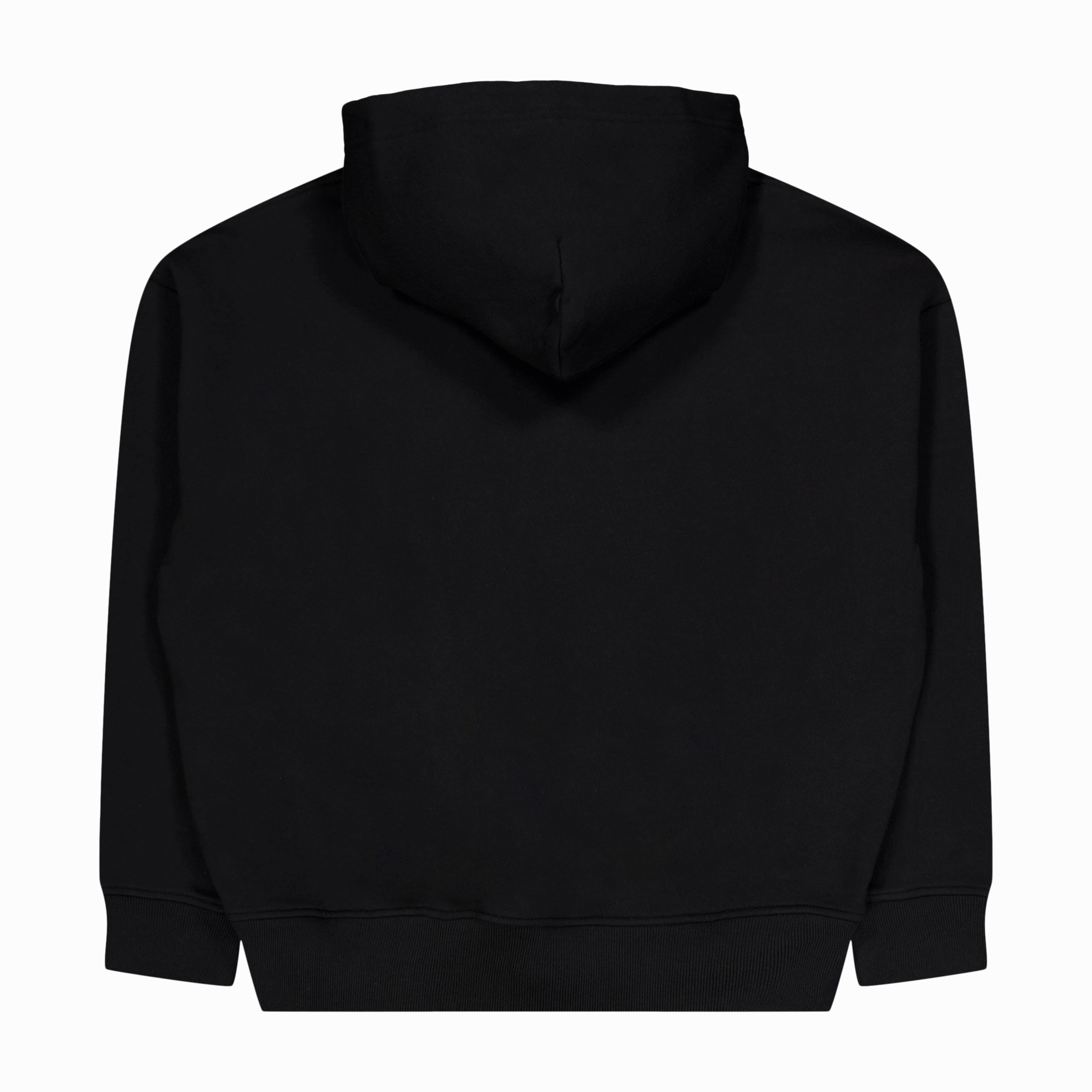 Big Fit Big Pony Fleece Hoodie Polo Black