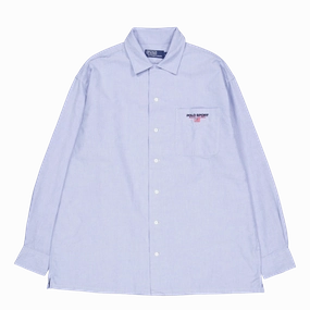 Big Fit Polo Sport Oxford Camp Shirt Bsr Blue