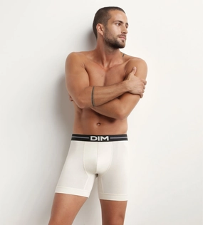 Boxer homme en microfibre à coutures plates Beige Dim Icons Essentiel