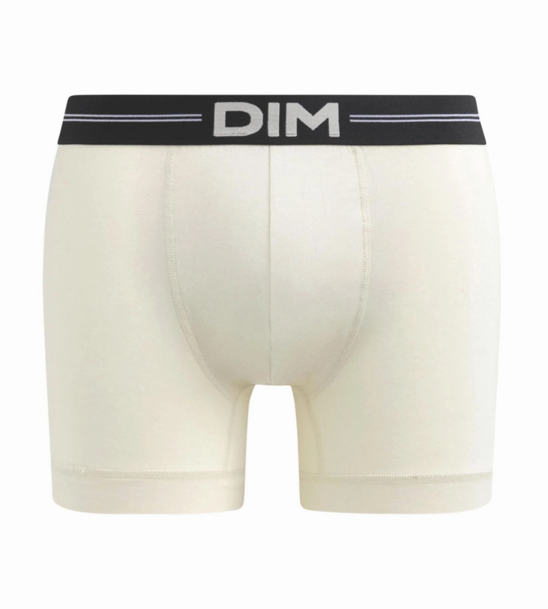 Boxer homme en microfibre à coutures plates Beige Dim Icons Essentiel