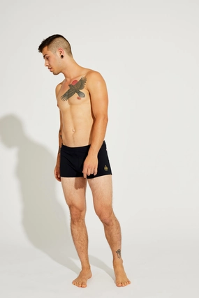 Brazilian Style Trunks, Black, Supplex