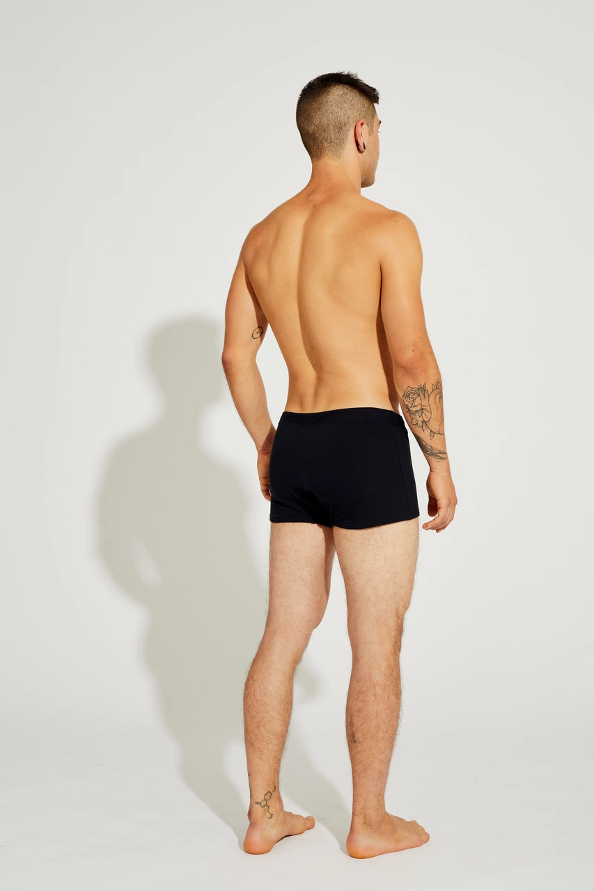 Brazilian Style Trunks, Black, Supplex