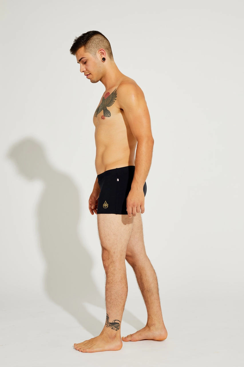 Brazilian Style Trunks, Black, Supplex