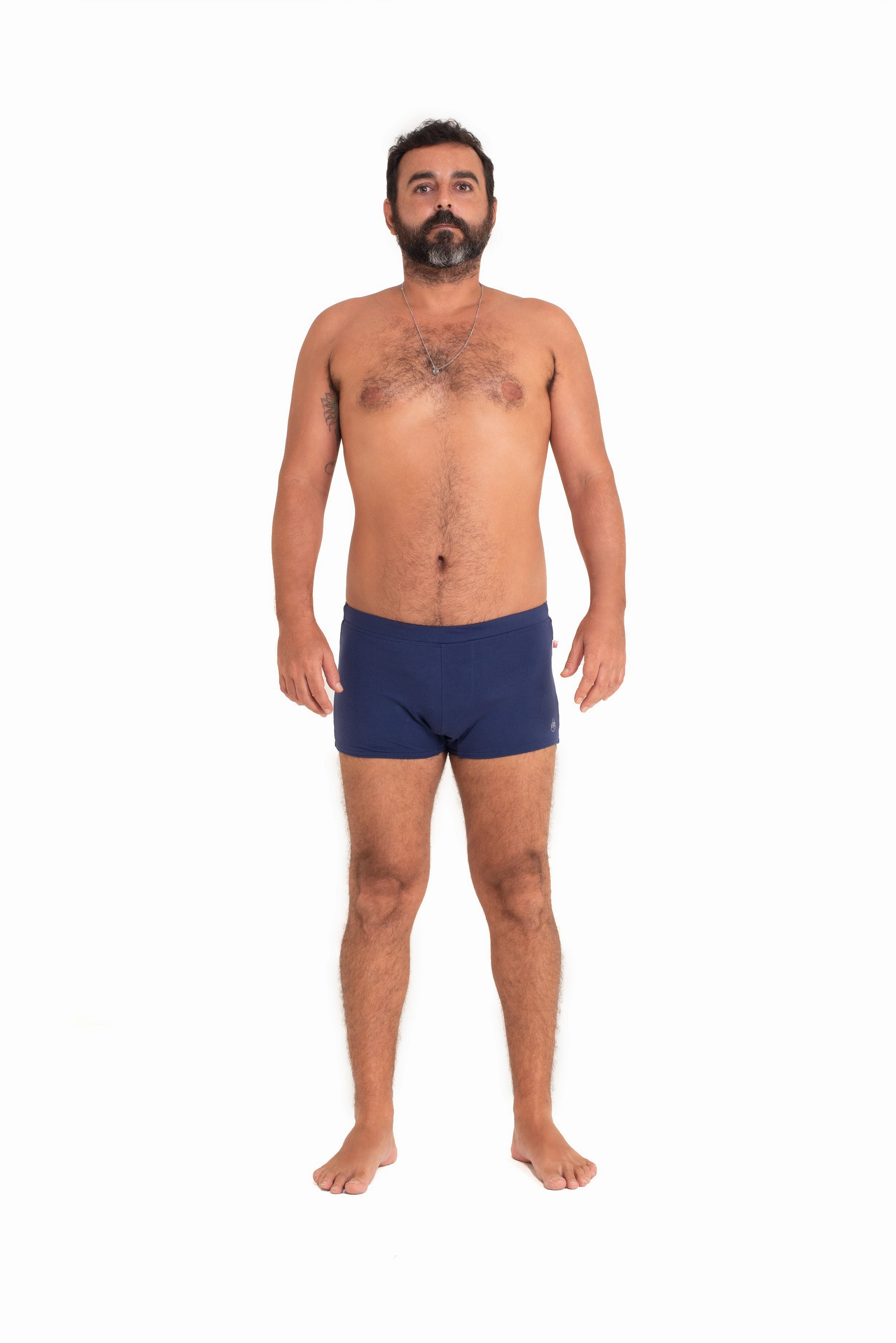 Brazilian Style Trunks, Dark Blue, Supplex