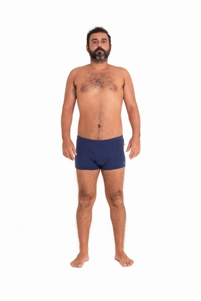 Brazilian Style Trunks, Dark Blue, Supplex