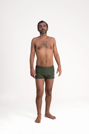 Brazilian Style Trunks, Military Green, Cool Form Light