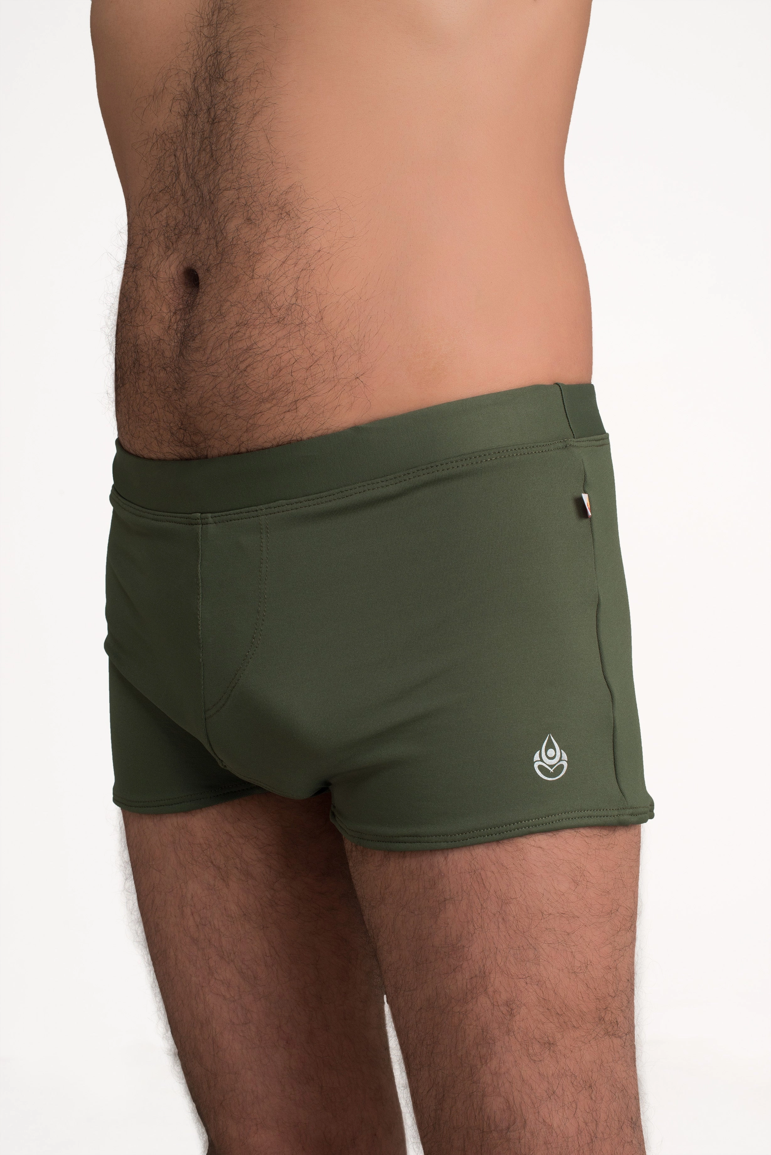 Brazilian Style Trunks, Military Green, Cool Form Light