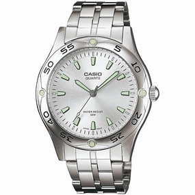 Casio Men's Watch - Enticer Quartz Silver Tone Dial Bracelet | MTP-1243D-7A
