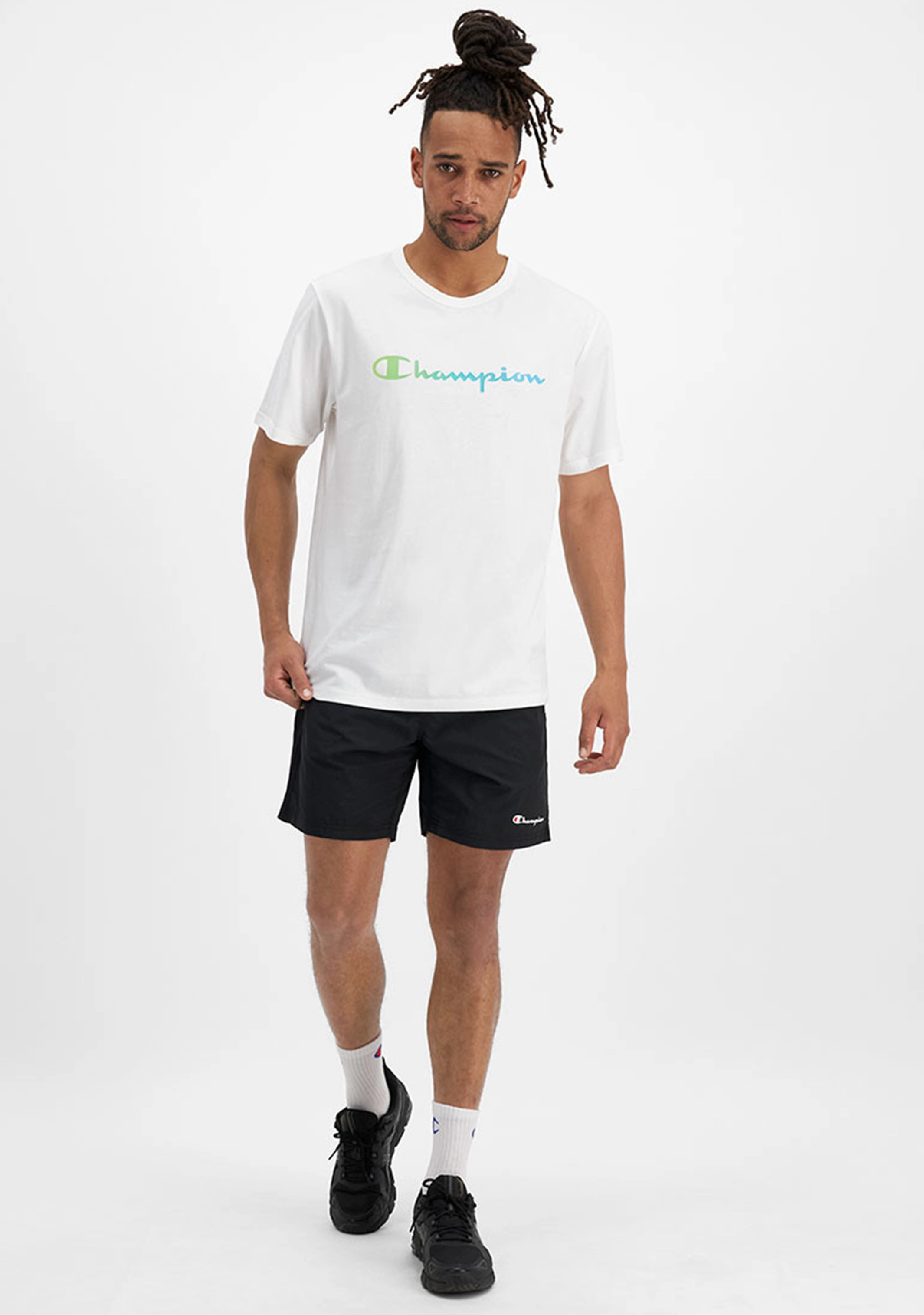 Champion Men's Ombre Logo Script Tee