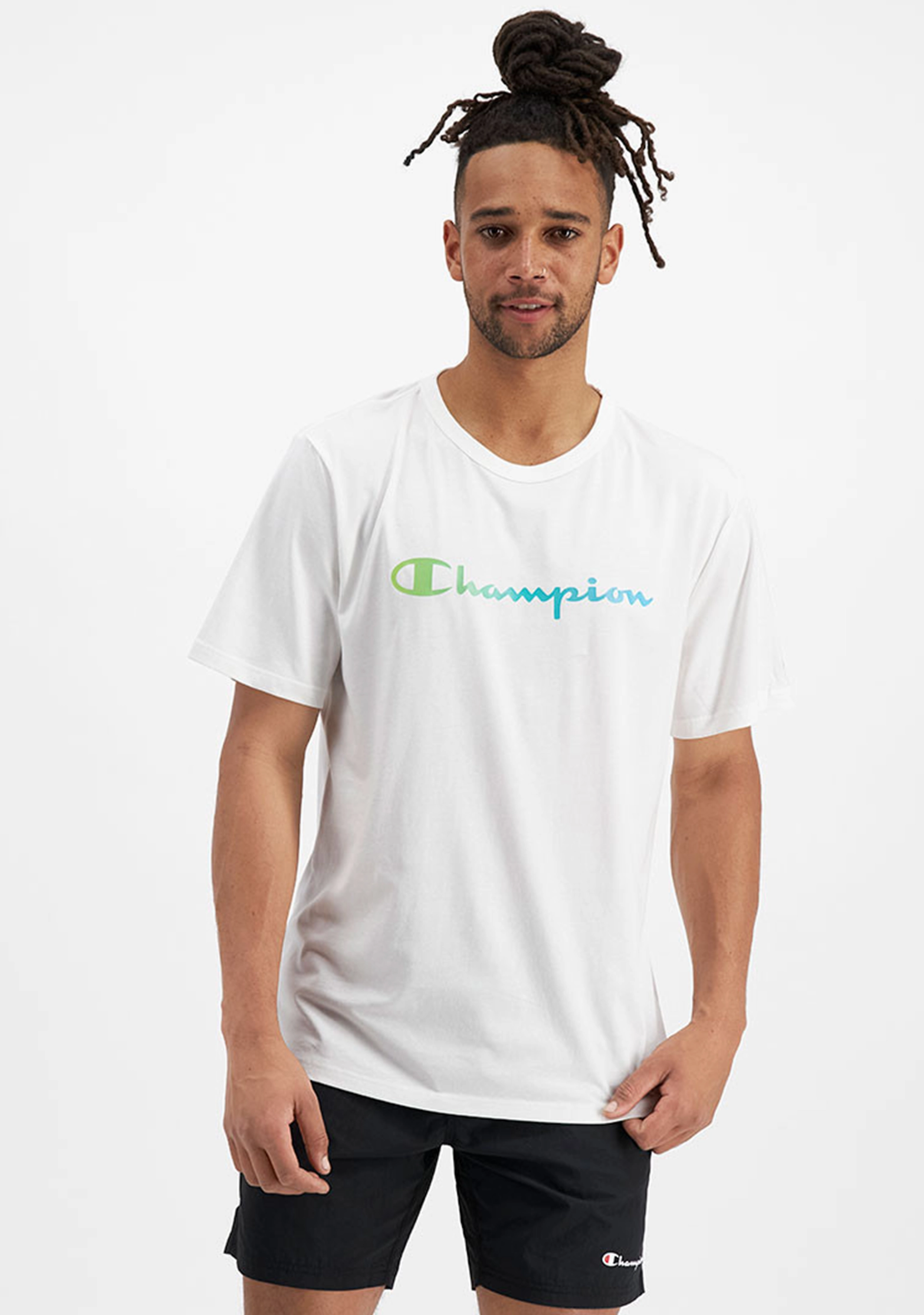 Champion Men's Ombre Logo Script Tee