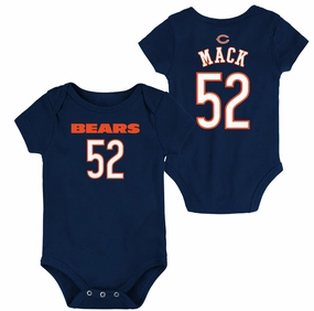 Chicago Bears Infant Navy Khalil Mack Creeper