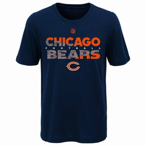 Chicago Bears Youth NFL Flux Dual Blend Short Sleeve T-Shirt