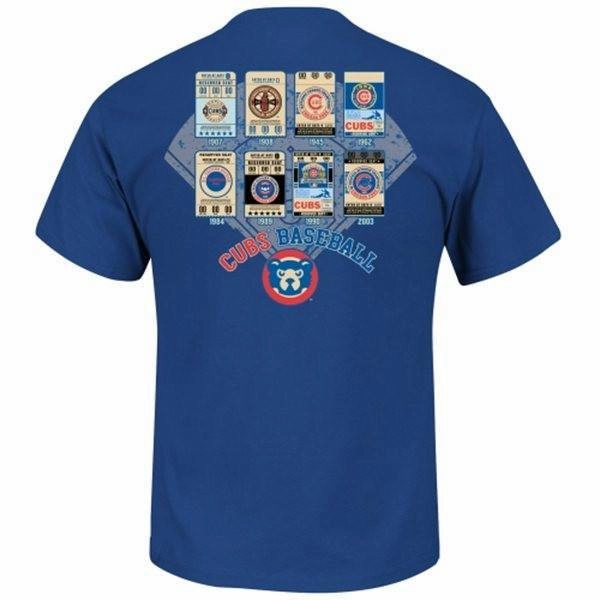 Chicago Cubs Majestic Cooperstown League Domination T-Shirt