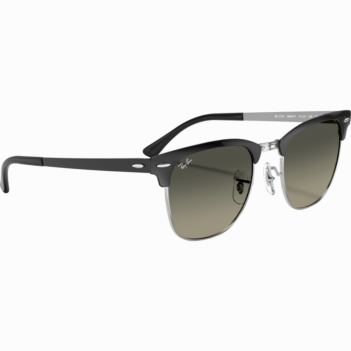 Clubmaster Metal - Polished Black Silver/Grey Gradient