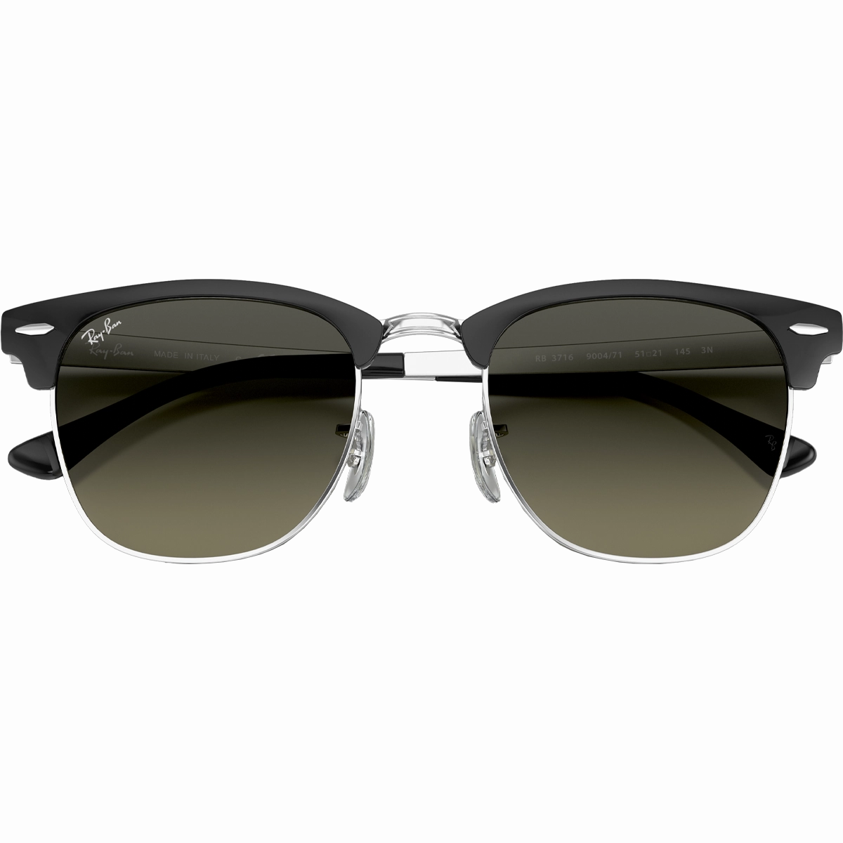 Clubmaster Metal - Polished Black Silver/Grey Gradient