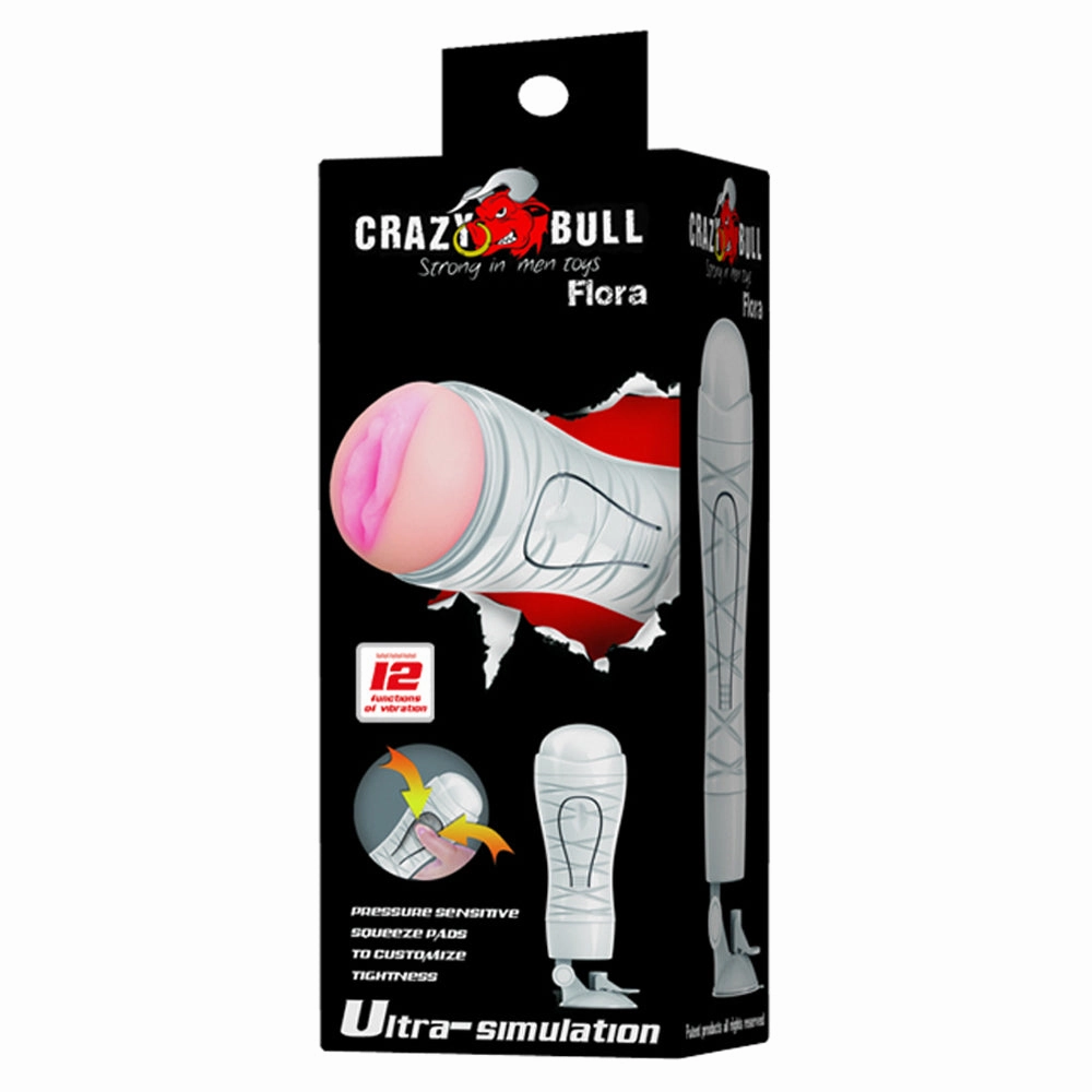 Crazy Bull Flora Vibrating Vagina Masturbator With Adjustable Stand