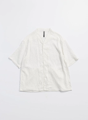 Distressed Rayon Nylon Oriental Shirt