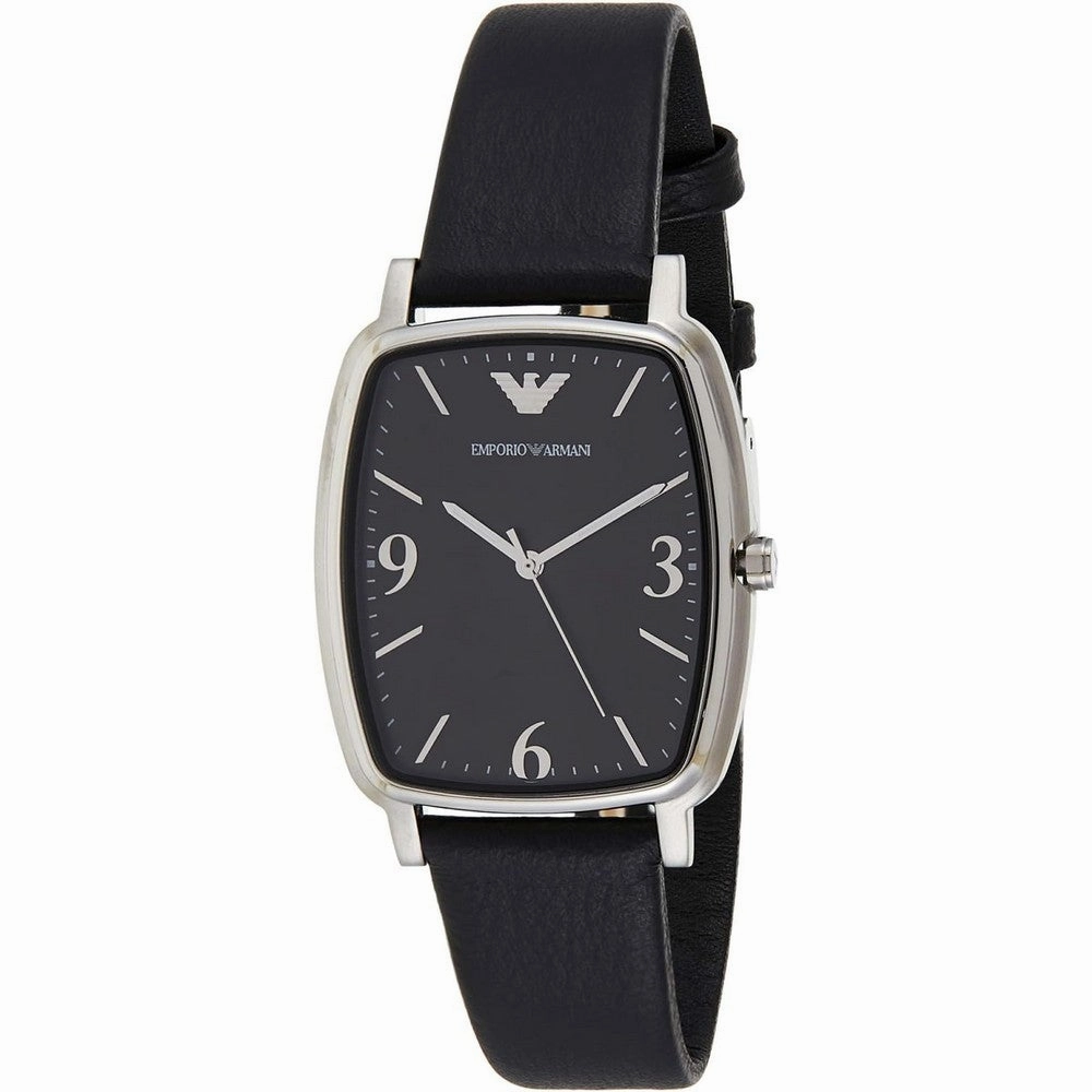 Emporio Armani Retro Black Dial Dress Men's Watch AR2490