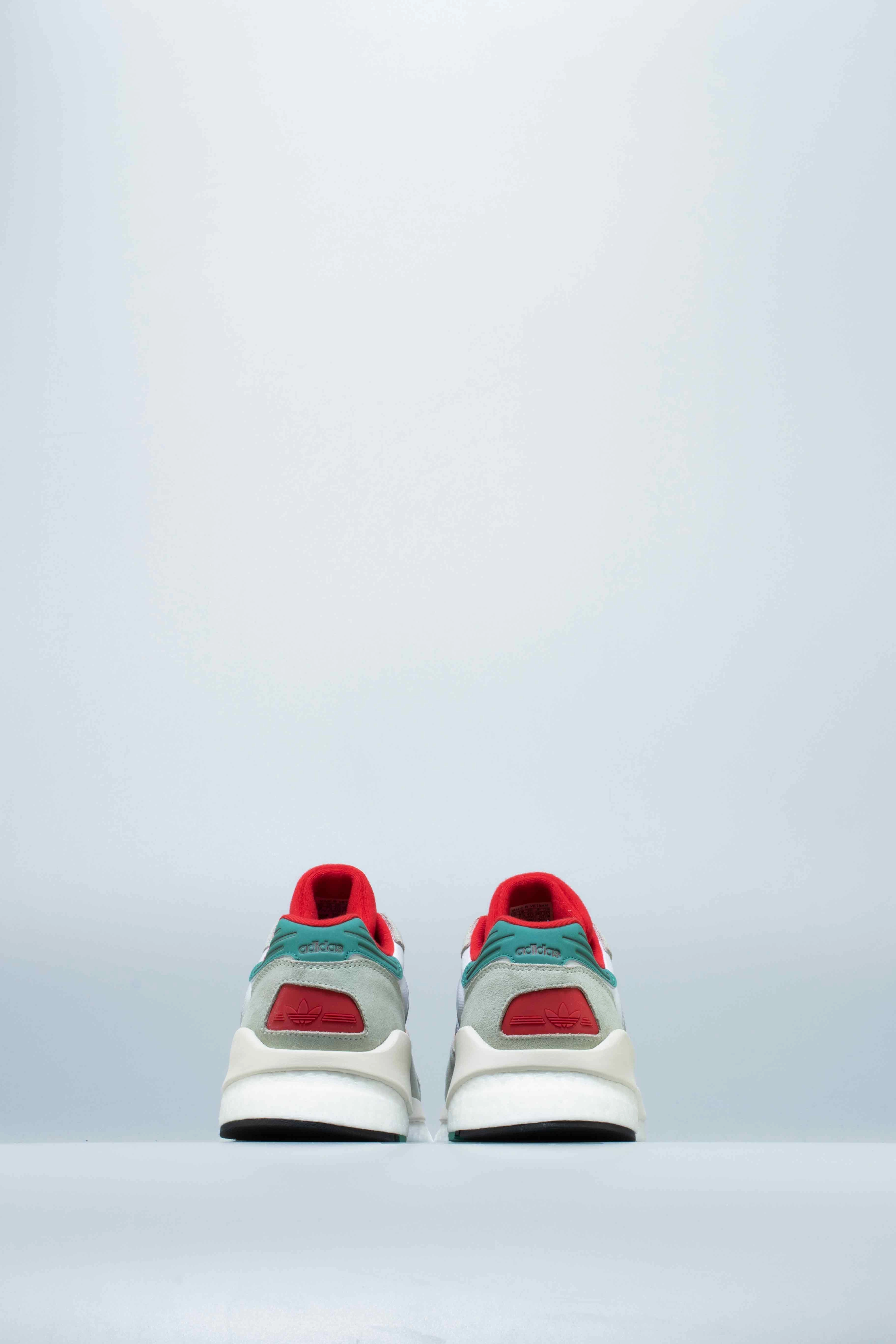 EQT ZX Mens Shoe - White/Grey/Red/Teal