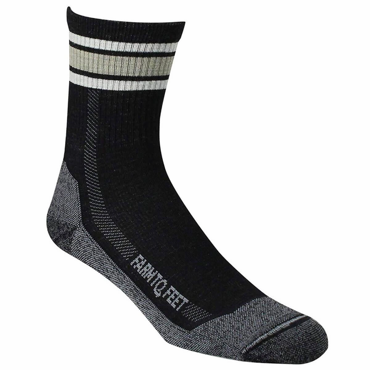 Farm to Feet Men's Socks - North Conway Lightweight 3/4 Crew, Black | 7058-001-BLK