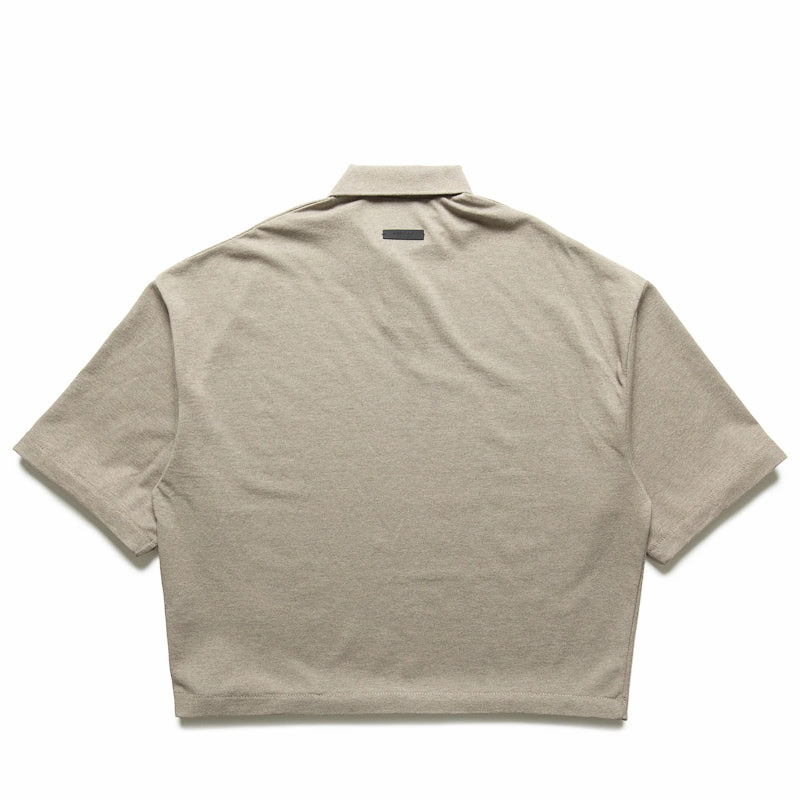 Fear Of God Essentials Pique Polo - Heather Gray