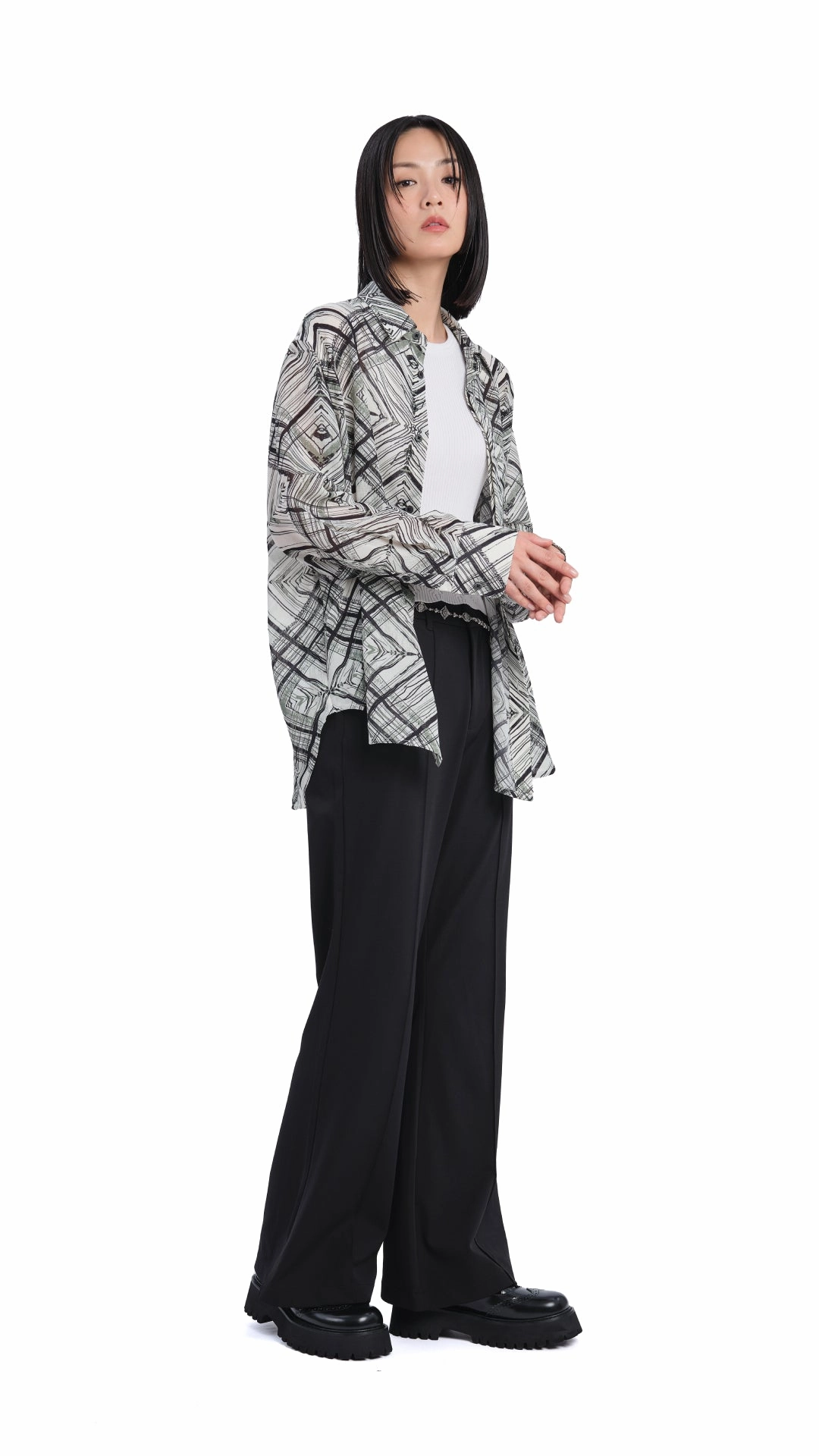 Handcrafted Checker Printed Shirt