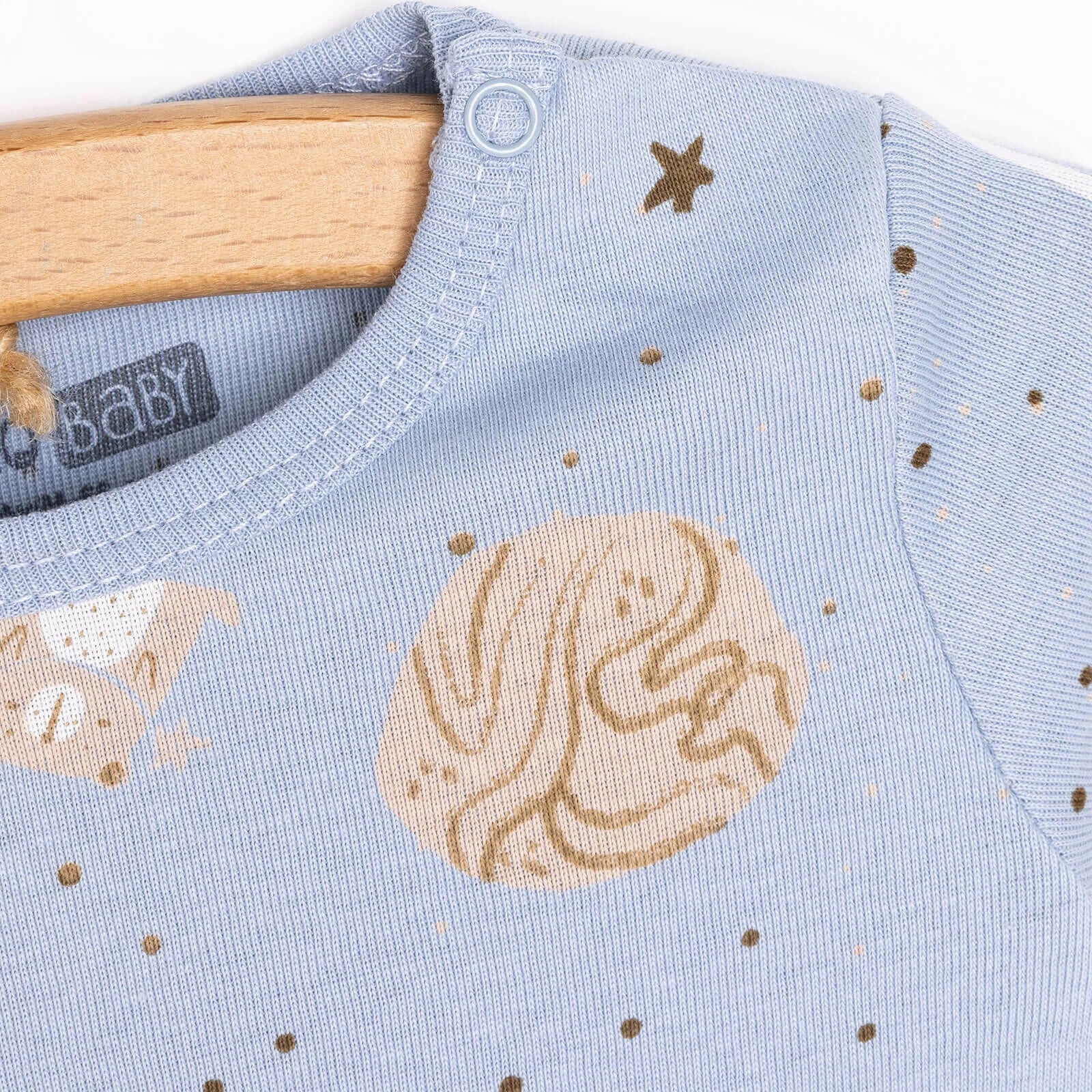 HelloBaby Baby Boy Long Sleeve Bodysuit - Blue