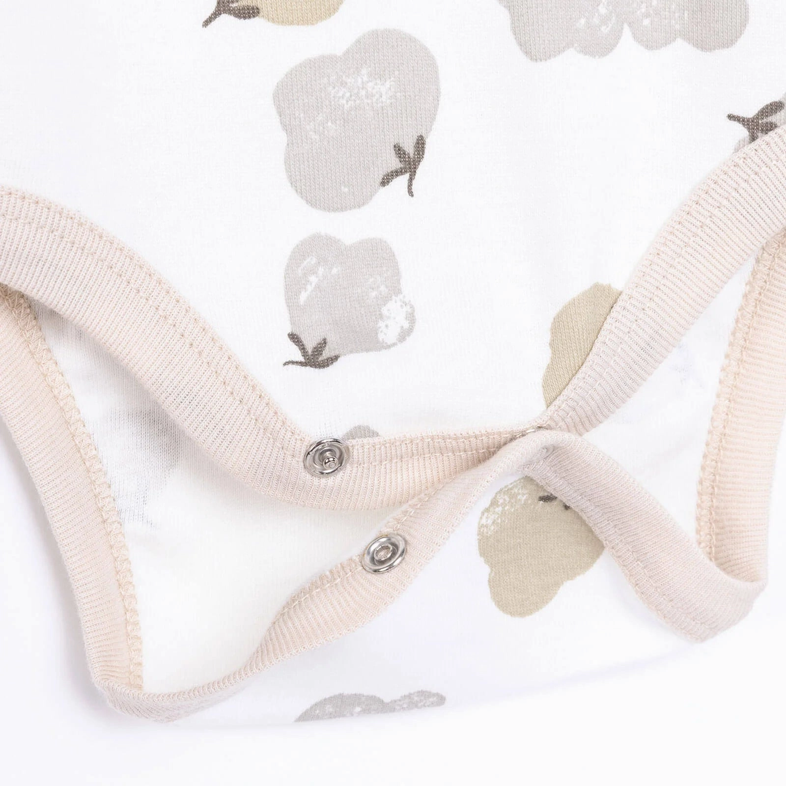 HelloBaby Baby Girl Long Sleeve Bodysuit 2 pcs - Beige
