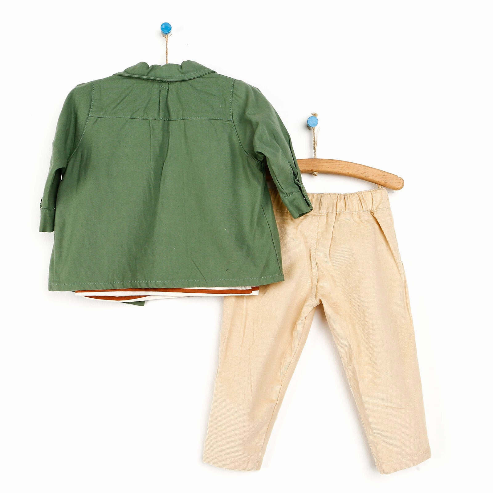 HelloBaby Shirt- Pants - Sweatshirt - Dark Green