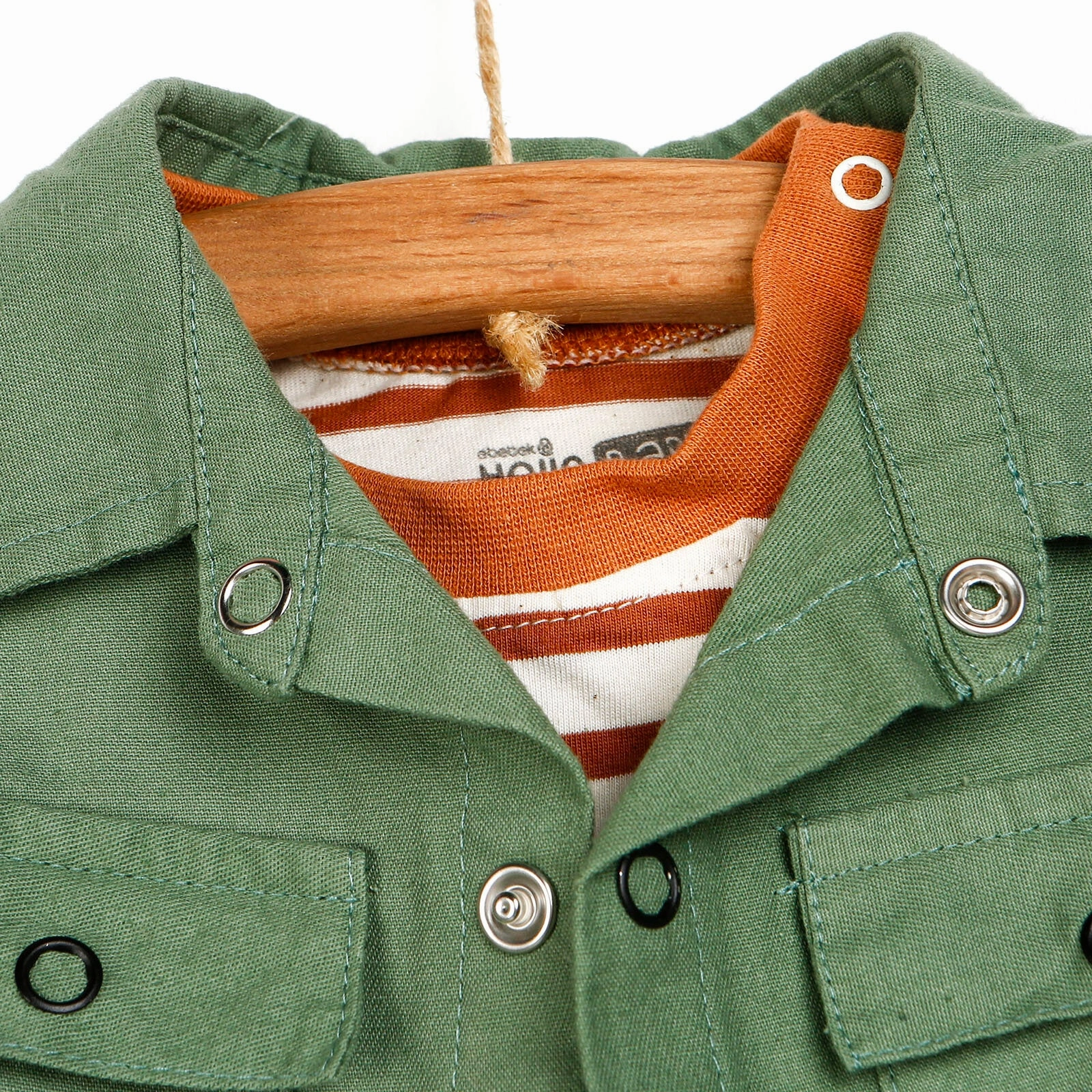 HelloBaby Shirt- Pants - Sweatshirt - Dark Green